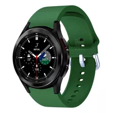 Pulseira Fecho Curvo Para Galaxy Watch 4 Classic 46mm R895 Cor Verde-escuro