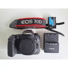 Corpo Câmera Fotográfica Digital Dslr Profissional Canon 70d