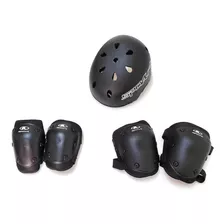 Kit Skate/patins Com Joelheira-cotoveleira-capacete Adulto