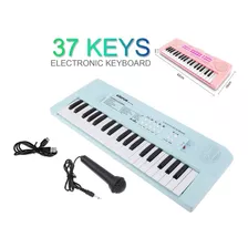 Piano Teclado 37 Teclas 42x16cm Con Microfono Y Usb