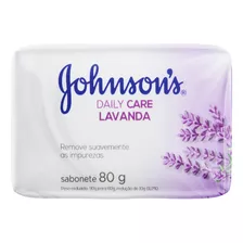 Sabão Em Barra Johnson's Lavanda Daily Care De 80 G