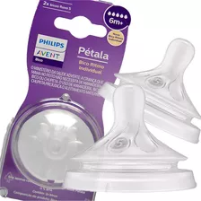 Bico Mamadeira Avent Pétala Nº4 - 6m+ Kit 2 Unidades Philips