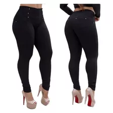 Calça Feminina Cintura Alta Modela Disfarça Celulite P Ao Gg