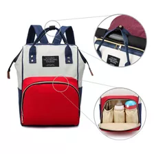 Mochila Maternidade Bolsa Mamãe Bebê Multifunção Cor Branco