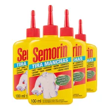 Kit 4 Semorin Detergente Pré-lavagem Tira Manchas 100ml Cada