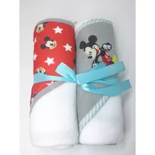 Pacote 2 Toalhas Com Capuz Disney Baby Mickey - Original