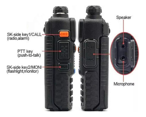 4 Radios Walkie Talkie Baofeng Uv5r Uhf/vhf 128 Canale 8km Foto 5