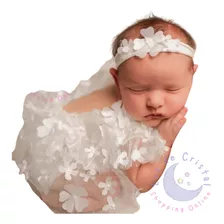 Body Romper Bebê Menina Rn Newborn Ensaio Fotográfico Branco