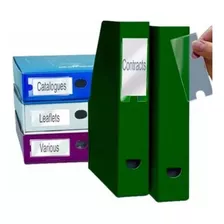Organizar Caixas Porta Etiqueta 35x102mm Pacote Com 6