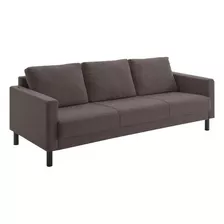 Sofa 3 Cuerpos Desarmable Tela Alto Soporte Mueble Practico