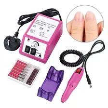 Set Torno Uñas Manicuria Prof Vel Ajustable C/ Accesorios