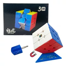 Cubo Rubik 3x3 Moyu Meilong 3m Magnetico+base+destornillador