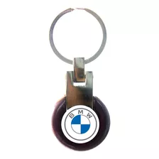 Llavero Bmw, Acero-madera, Original.