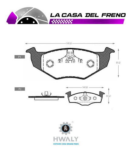 Pastilla Freno Del Volkswagen Golf Van Variant 1.4 1995-1997 Foto 3