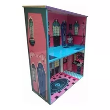 Casa De Muñecas De Madera Monster House Vampiros Fibrofacil 