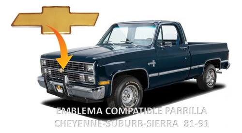 Emblema Compatible Parrilla Cheyenne-suburb-sierra 81 Al 91 Foto 5