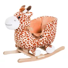 Qaba Caballo Mecedor De Peluche Para Niños, Estilo Jirafa .