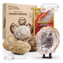National Geographic Abre 5 Geodas Jumbo - Earth Science Kit 