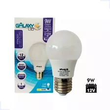 Lâmpada Led 9w 6500k Luz Branca 12vcc E27 Galaxy