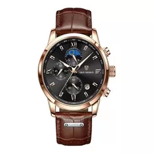 Reloj Casual Impermeable Lige Original Para Hombre