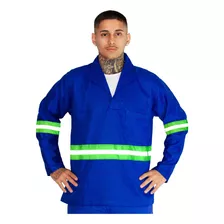 Camisa Gola Italiana Manga Longa Refletiva Para Trabalho