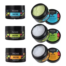 Kit Máscara Doctor Vegan Hidrat + Reconstr + Nutrição Inoar