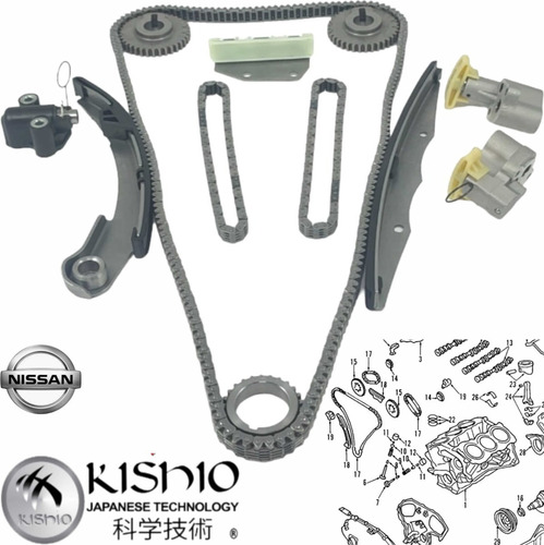 Kit De Distribucin Nissan Pthfinder 4.0l 05-12 Kishio Foto 4