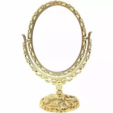 10x Espelho Para Maquiagem Princesa De Mesa Dourado M