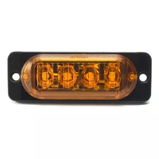 Lanterna Led Âmbar 12v 24v Carro Moto Caminhão Van Baú