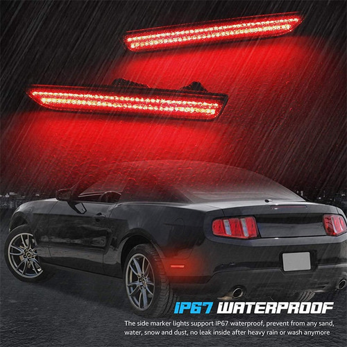 4 Piezas Luz Lateral Ford Mustang 2010-2014 Foto 4