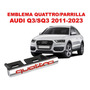 Emblema Quattro/parrilla Audi Q5/sq5 2009-2023 Crom/negro