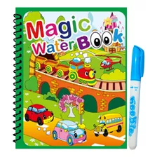 Cuaderno Mágico Para Colorear Con Agua Diseño Reutilizable