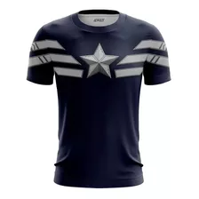 Camiseta Traje Capitão América Vingadores Heróis Camisa