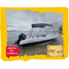 Lancha 16 Pés Rs 160 Com Motor Mercury 50 Hp 2 Tempos 0km