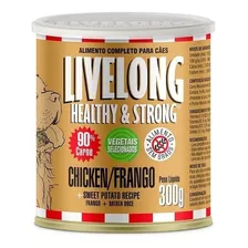 Ração Úmida Pra Cães Livelong Natural Sabor Frango Lata 300g