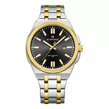 Reloj De Pulsera Naviforce De Cuarzo Para Hombre, De Negocio