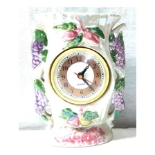Relógio De Mesa Vaso Para Flores Secas 19x13x-6 Cm Leia