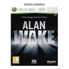 Midia Fisica Alan Wake Xbox 360 Novo Versão Europeia