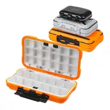 Caja Para Señuelos Pesca Waterproof 11,5 X 8 X 3,5 Small Naranja