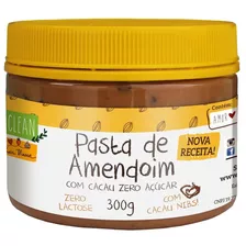 Pasta De Amendoim Com Cacau Nibs Zero Lactose Eat Clean 300g