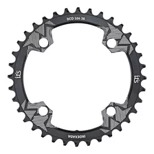 Coroa Ictus Indexada 34t Bcd 104mm Preta 4 Furos