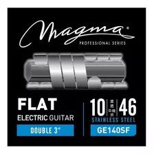 Encordado Guitarra Electrica 010 Flat Lisas Magma Ge140sf