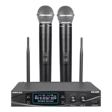 Microfone Profissional Dinâmico Devox S Fio Duplo Uhf Dx-580