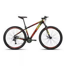 Bicicleta Aro 29 Gts Prom5 Urban Freio A Disco 21 Marchas Cor Preto/vermelho/amarelo Tamanho Do Quadro 17