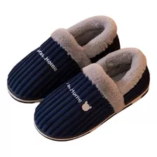 Pantufla Drao Home Con Suela Goma Y Corderito Dama Y Hombre