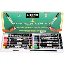 Crayones De Acuarela X12 Colores Con Pincel