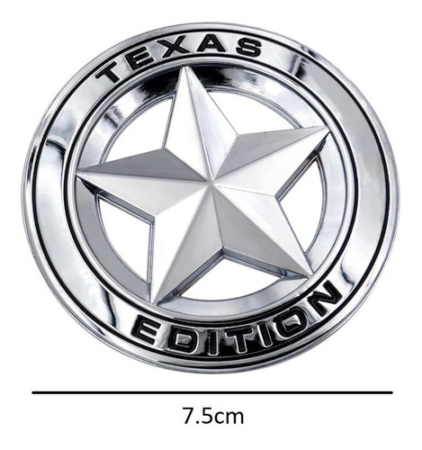 Emblema Texas Edition Pickup Chevrolet Cromo Foto 4