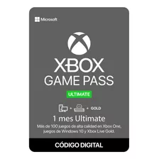 Gift Card Xbox Game Pass Ultimate 1 Mes Código Digital