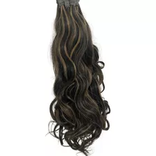 Cabelo Humano Morena Iluminada P/mega-hair 55cm/100 Grs.