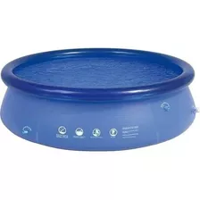 Piscina Inflável Redonda 2.4m X 63cm 2400l Azul Mor 001053